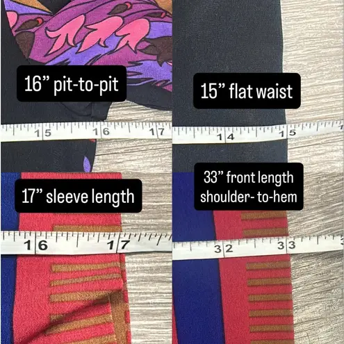 Ali Ro Pink Multicolor Abstract Stretch Jersey Shift Dress Art to Wear Mod Retro