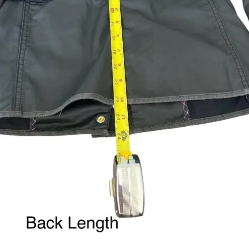 J.Crew Ladies  Resin-coated Black Twill Field Jacket, Petite Small