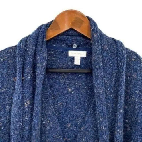 Charter Club Women’s Chunky Heathered Wool Blend Cardigan Sweater and Scarf