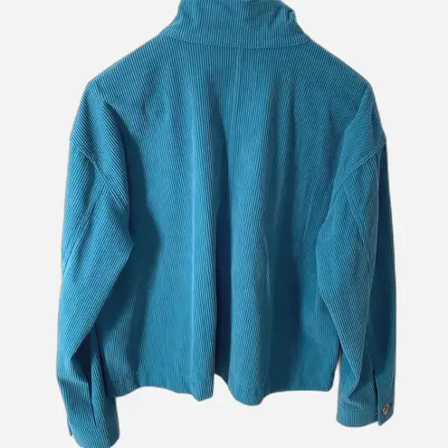 Avec Les Filles NWT ANTHROPOLOGIE Teal Corduroy Jacket Women's Large Academia