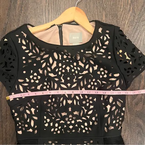 Maeve Black Cutout Midi Dress