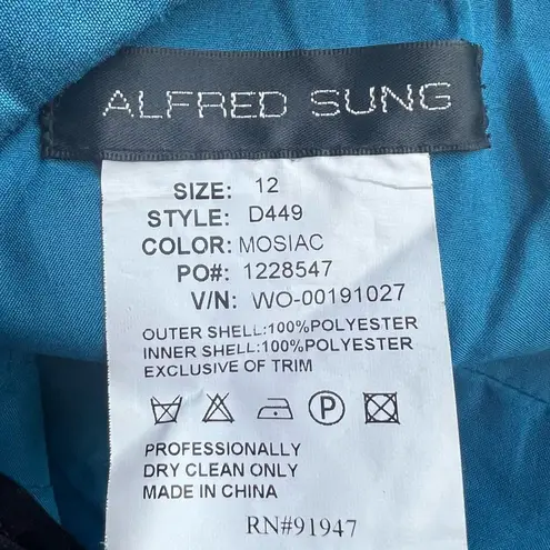 Alfred Sung Dessy Bridesmaid Dress in Mosaic