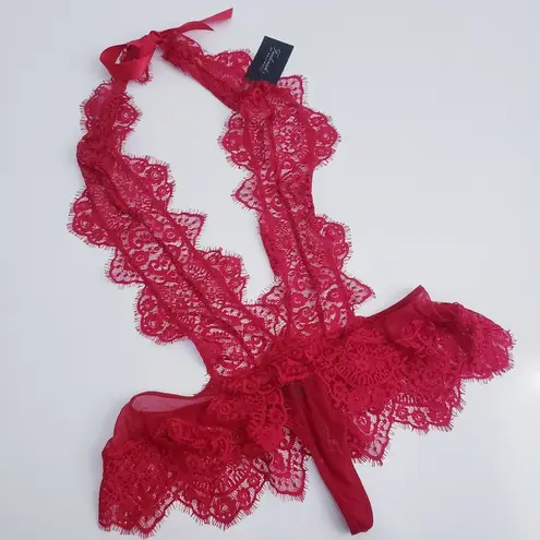 Frederick's of Hollywood Lace Thong Teddy Lingerie New With Tags