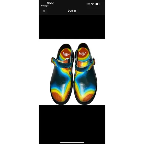 Dr. Martens  Isham Slip-On Clog Mule Genix Nappa Leather Heat Map  8 Us M , 9 US L