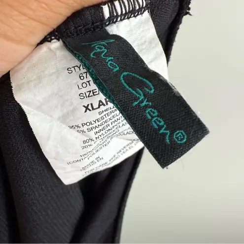 Aqua Green Women's XL Standard Keyhole Blouson Romper Black 676127R