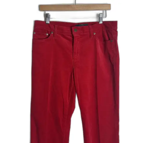 Lauren Jeans Co Ralph Lauren Pants Womens 12P Red Classic Straight Corduroy