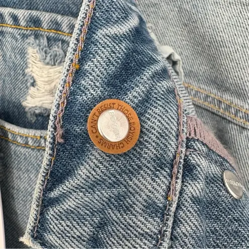 Boyish NWT Toby High Rise Relaxed Fit Distressed Jeans | Sz 27 | Medium Indigo