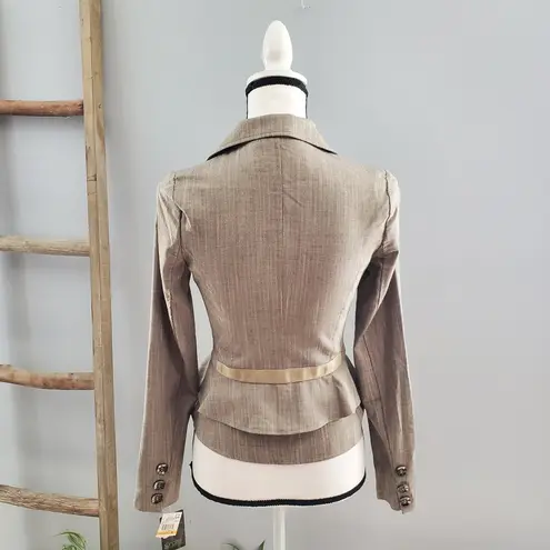 Grass Collection Spring Awakening Tiered Pleated Jacket Blazer S