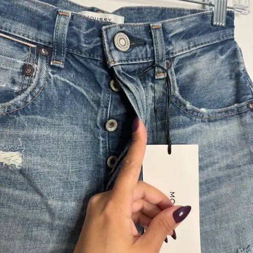 NWT Moussy Vintage MV Pelion High Rise Distressed Cut