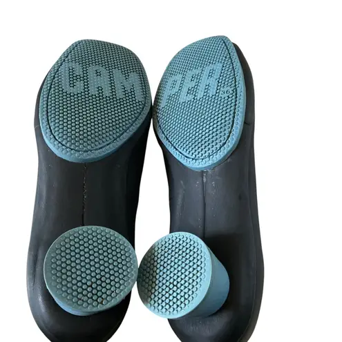 Camper women’s allright pumps black blue leather court shoes Sz 36