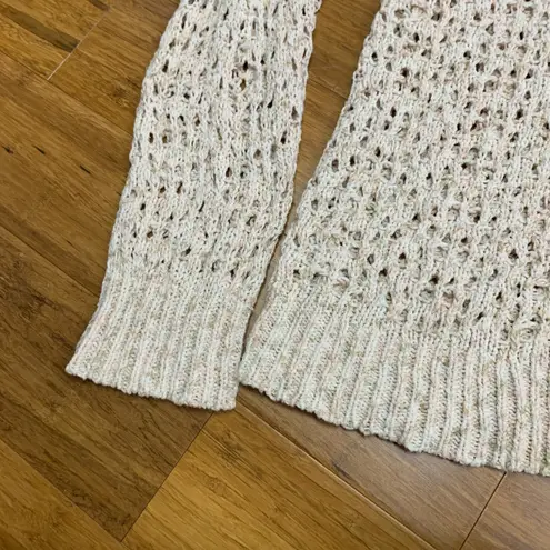 Staring At Stars Knit Sweater Womens Small Open Weave Lightweight Long Sleeve - Image 2