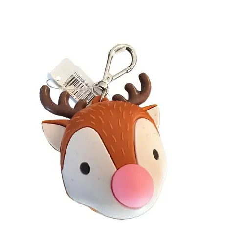 Bath & Body Works Christmas Reindeer Holder Keychain