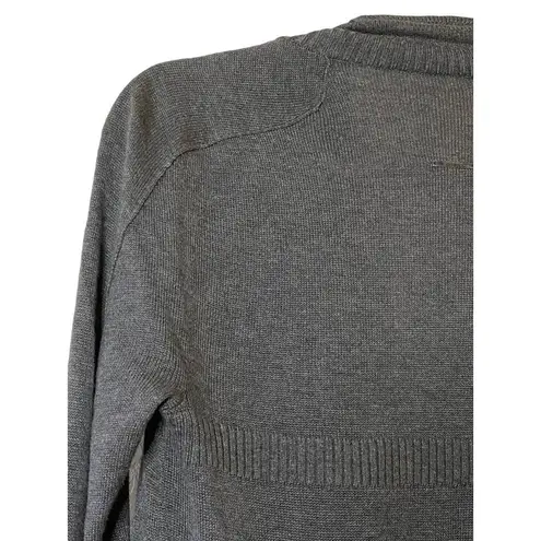 Lululemon ‎ Gray Long Open Asymetrical Cardigan Sweater Sz 8(based on measures)