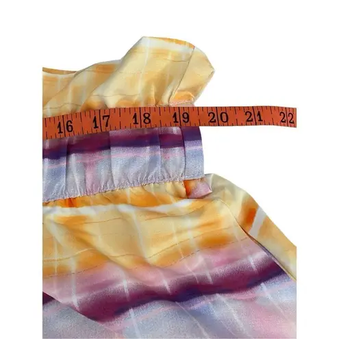 Future Collective Ruffle Trim Flowy Shorts Sz XL Coastal Beach Everyday Formal Orange