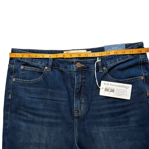 Soft Surroundings NWT, The Ultimate Cropped Bootcut Jeans, Dark Wash, Sz 18 Tall