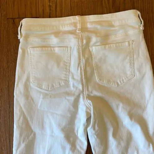 NYDJ  white cropped capri jeans size 4