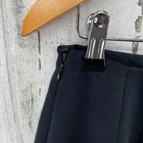 Vintage Alfani Whimsigoth Fairy Velvet Skirt Womens 10 Black Blue Embroidered