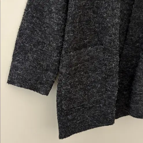 Thread & Supply Open Front Cardigan Sweater Jacket Charcoal Black Size S