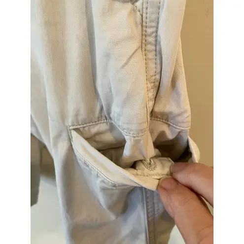 James Perse Standard Drawstring Bermuda Shorts 100% Cotton Gray Women's Size 0