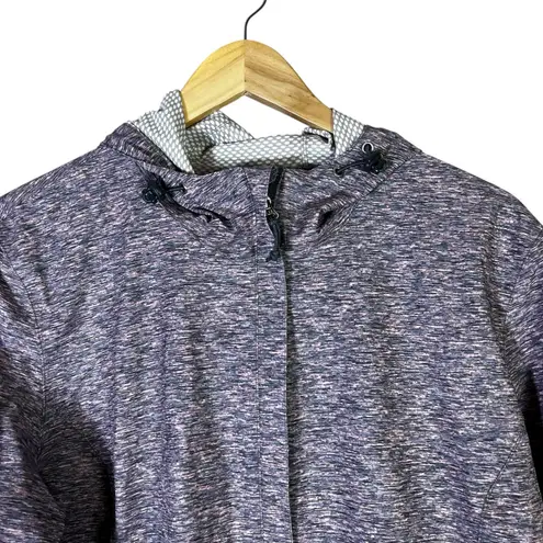 Free Country Waterproof Rain Jacket Womens XL Heather Purple Full Zip Outdoor