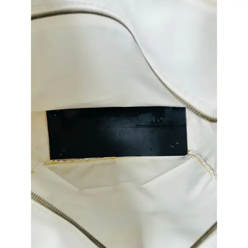 Vintage Fly Modern Air White Orange Circle Vinly Strap Adjustable Tote Bag