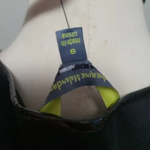 Catherine Malandrino Cathrine Malandrino for Design Nation ponte vegan leather sheath dress size 8