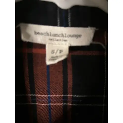 Beach Lunch Lounge Natalia Flannel Shirt S Beach Fall Winter Cabincore Fisherman Orange