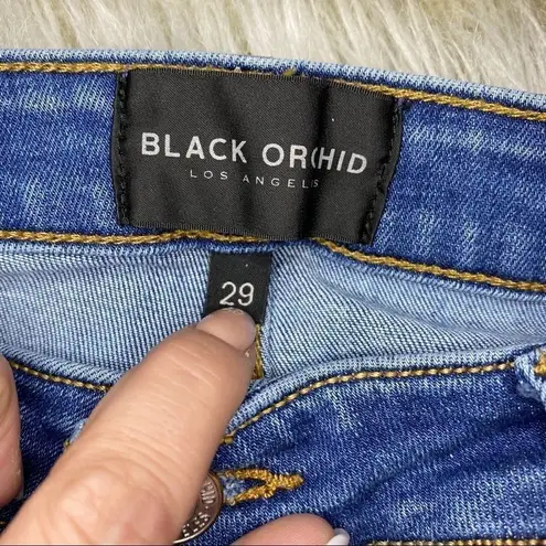 Black Orchid Jude Off Step Mid Rise Skinny