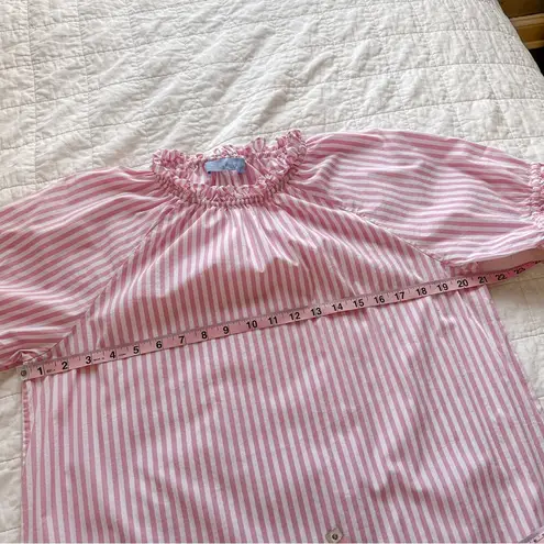 Hill House Bubblegum Stripe Katherine Nap Dress Medium Pink