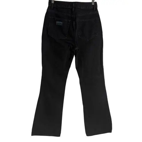 Ganni Betzy Black High Rise Bootcut Denim Jeans Size 28