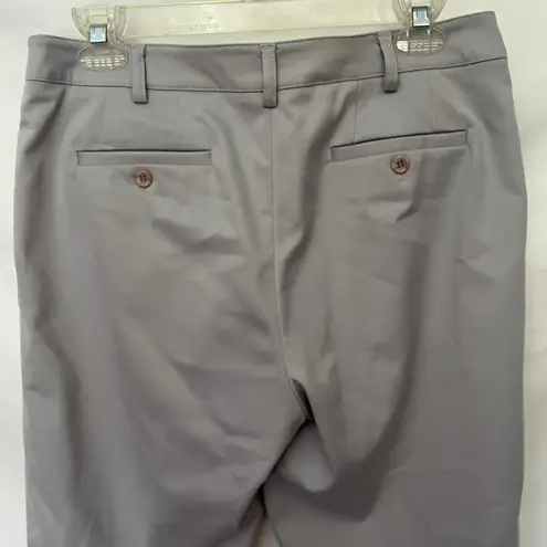 Peace of Cloth Bermuda Womens Short Sz 6 Preppy Career Stretch Cuff Trouser Gray