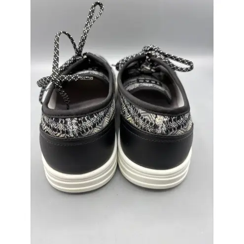 TRAQ Alegria Sneaq Sneakers Womens‎ 40 Black White Pattern Comfort Walking Shoes Size 9.5