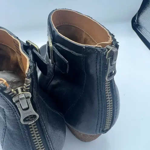 Kork-Ease  Isa Black Leather Ankle Boots Women Size 6 - Image 7