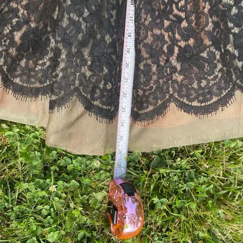 Vintage Black Lace Gray Sheer Nude Full Skirt from Modern Jr. Size undefined