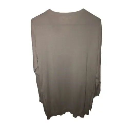 Umgee  𝅺Gray Tunic Sweater w/ Criss-Cross Front Detail