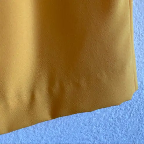 Butter yellow Polyester pencil skirt