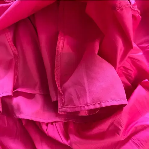 Jason Wu Hot Pink Cutout Open Back Eyelet Midi Summer Dress Size Small