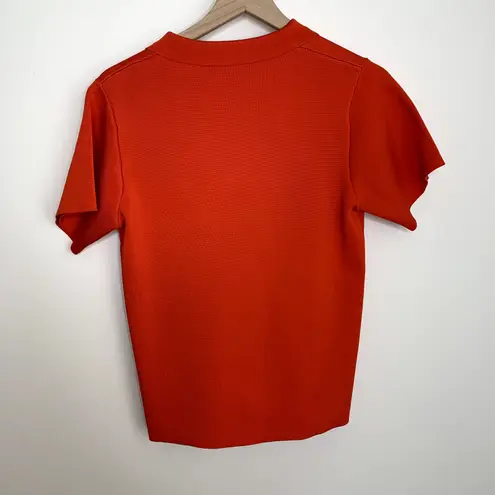 Hanifa Robyn Dress in Flame Red Two Piece Skirt Set Womens XS Orange