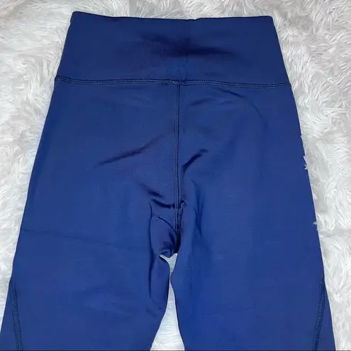 IRIS & INK // REVOLVE High Rise Cropped Legging Small Pantaloni Navy Heather NWT Blue