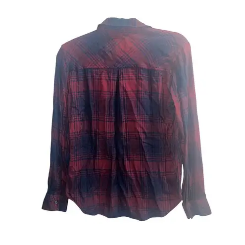 Rails ✨ Hunter Button Down Plaid Sz XS Shirt-Black Carmine Chili✨