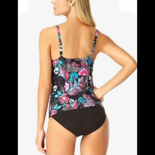 Anne cole New.  floral tankini set.  36B-34C top/ M-bottom   Retails $159