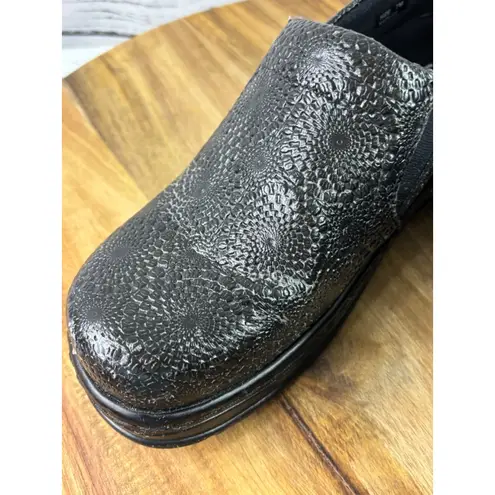 Women's Klogs Black Silver Naples Mules & Clogs Size 7