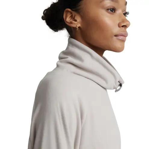 Varley Womens Adkisson Top String soft high low hem tunic collar cream sz XS