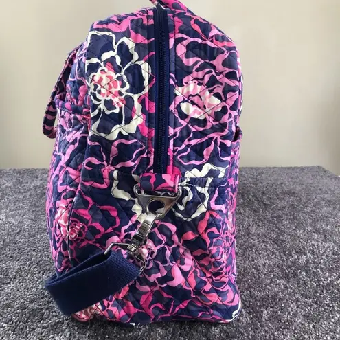 Vera Bradley  Weekender Duffel bag Large Travel Pink pattern Shoulder Strap