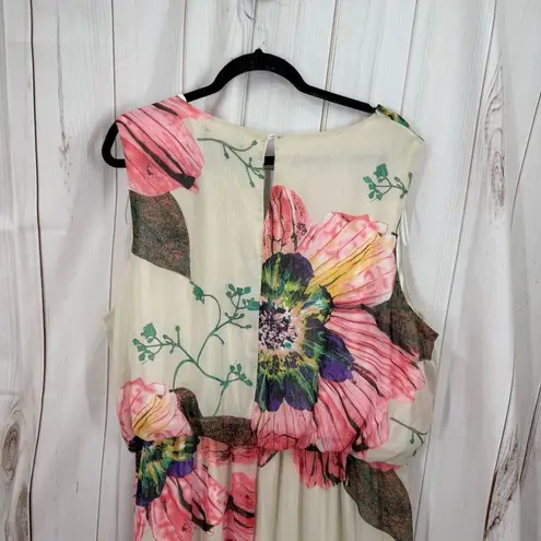 R&M Richard’s Women’s 22W Floral Patterned Stretchy Dress Maxi