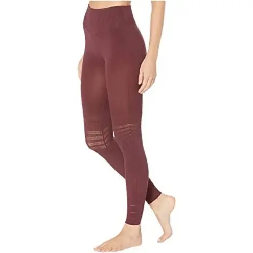 Free People Movement Gone Adrift Leggings Burgundy
