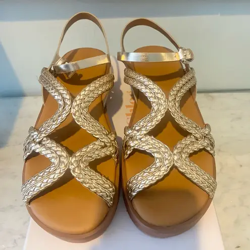 See By Chloe NEW See by Chloé Sansa Woven Strap Platform Sandals Size 7.5