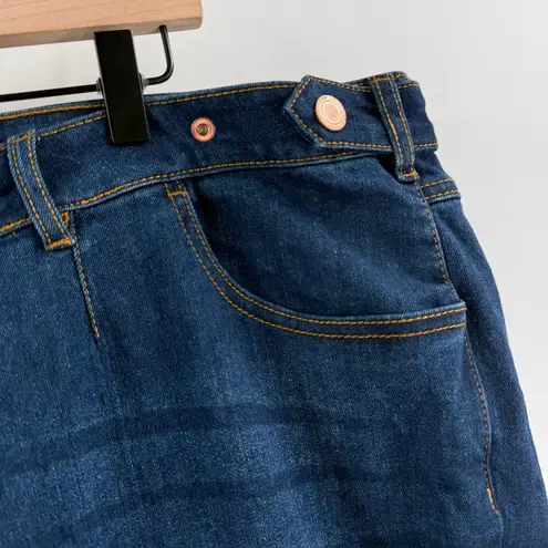 ELLOS Bootcut Jeans Size 24 NEW Plus Curvy Dark Wash Denim Cotton Stretch NWOT Blue