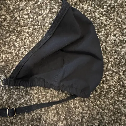 Sauvage Swim crystal chandelier thong Bikini Set Black