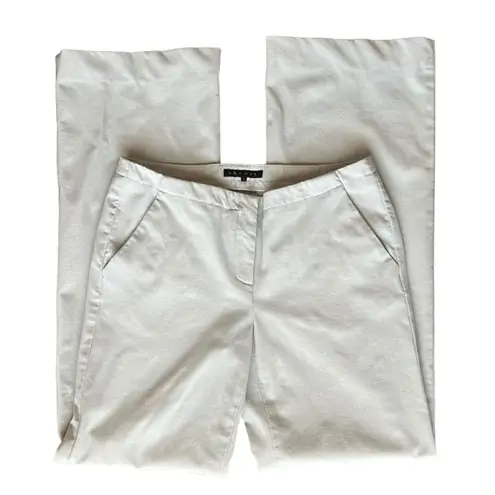 Theory  Women’s Flared Full Length Good Wool Cream Off White Trouser Pants Size 6